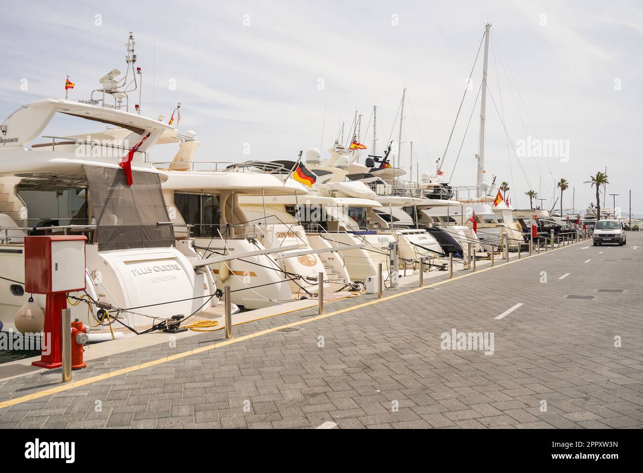 Port d'Alcudia, Majorque, Iles Baléares, Espagne. Banque D'Images