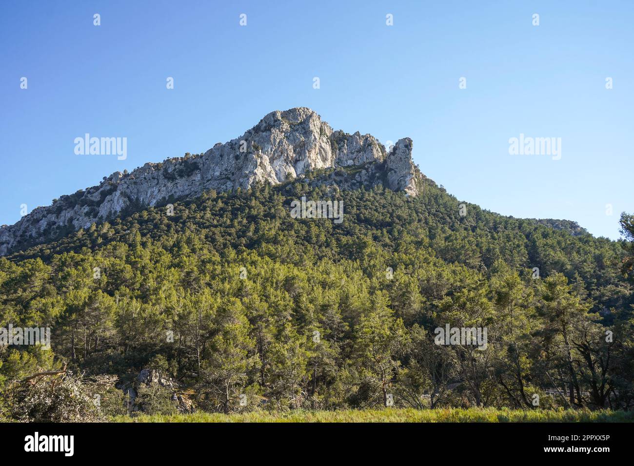 Tramuntana Mallorca. Vue sur les montagnes de Tramuntana, Sierra de Tramontana à Majorque, Espagne. Banque D'Images