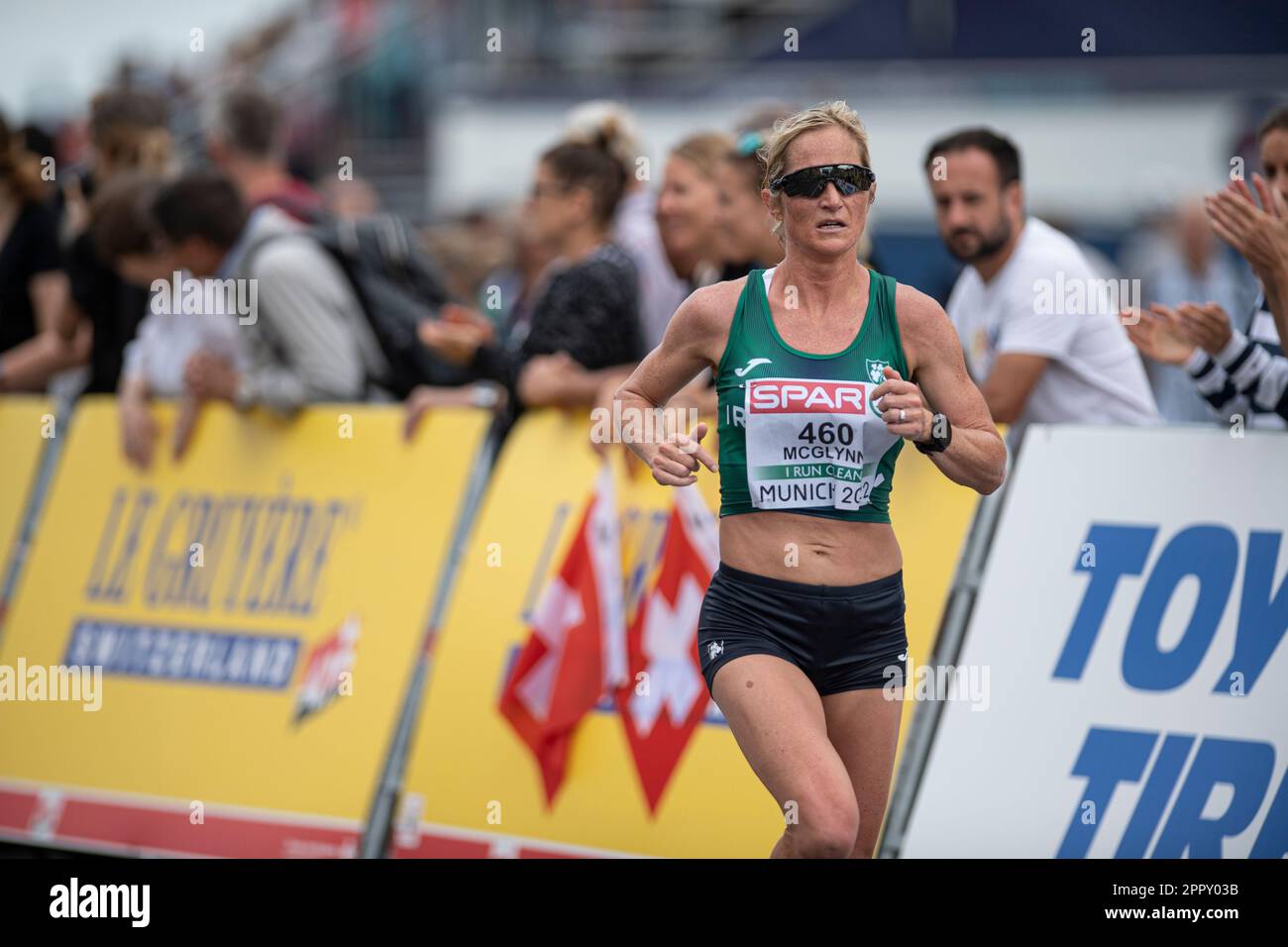 Ann Marie McGlynn participe au Marathon des Championnats d'athlétisme européens de Munich 2022. Banque D'Images