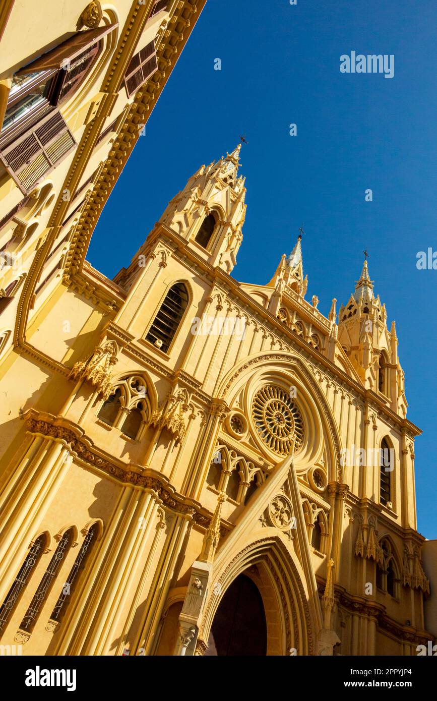 Iglesia del Sagrado Corazon de Jesus une église néo-gothique conçue par Fernando Guerrero Strachan construite en 1920 dans le centre de Malaga Espagne. Banque D'Images