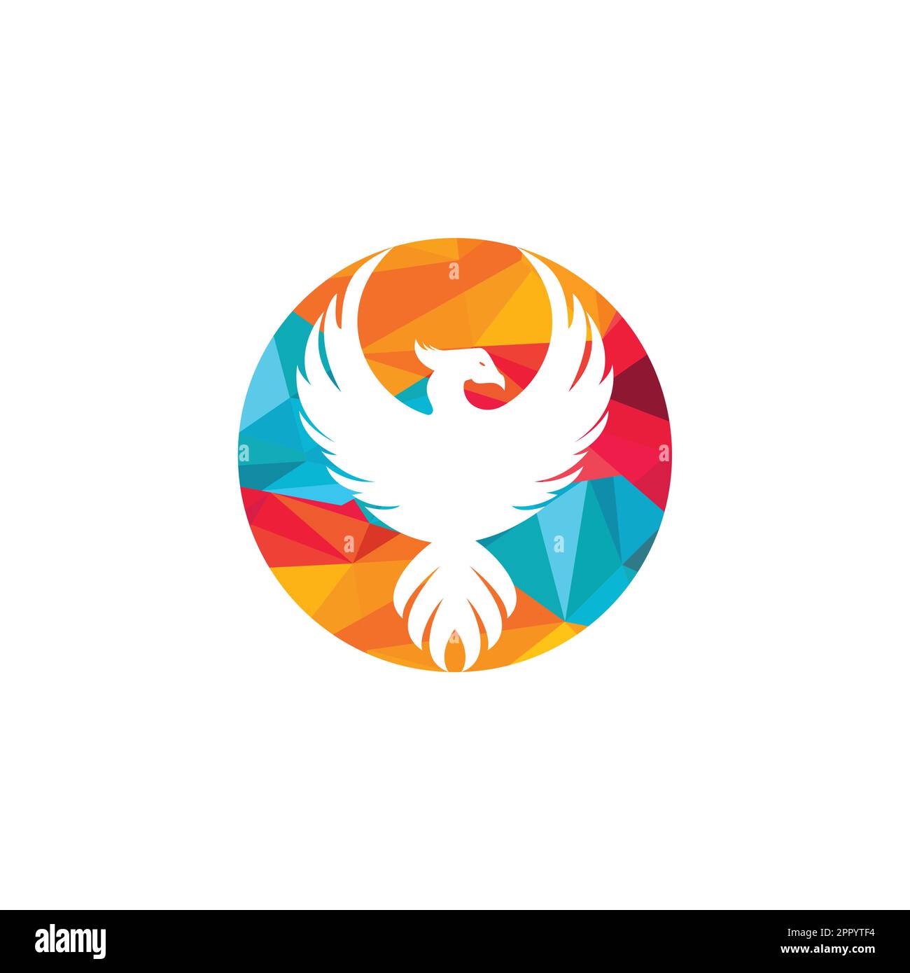 Logo Phoenix. Logo créatif de l'oiseau mythologique. Illustration de Vecteur
