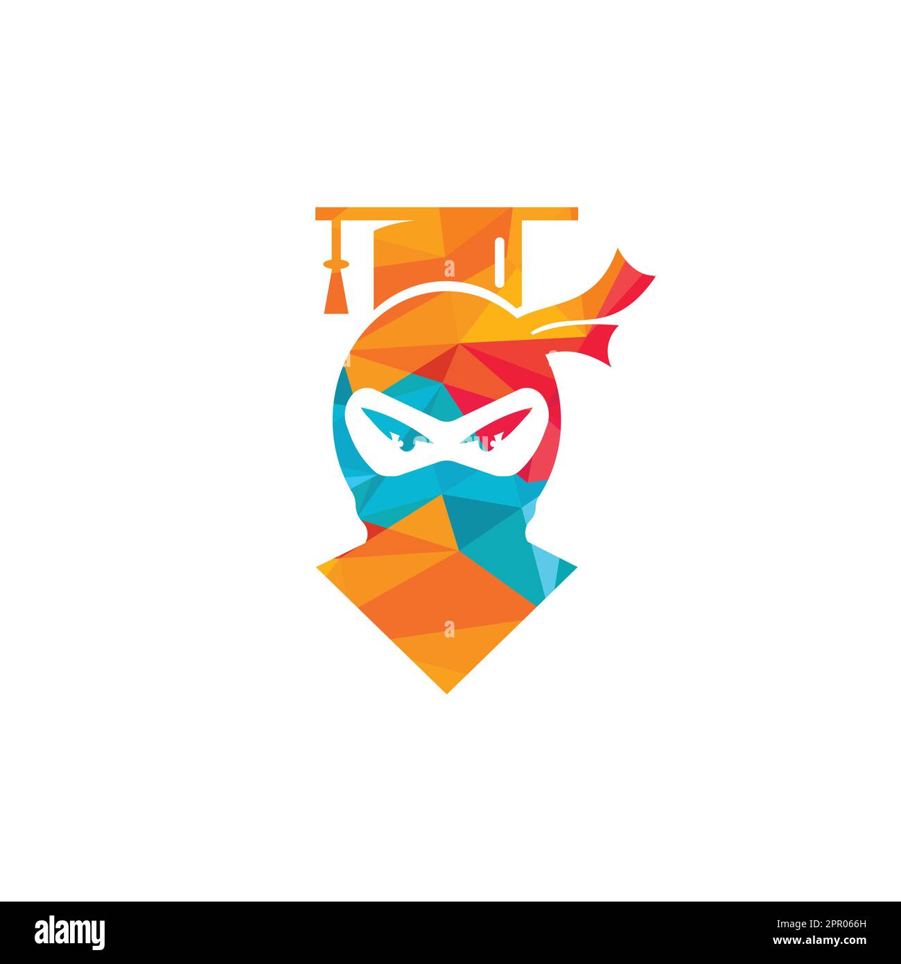 Logo Smart ninja Modern Education Vector. Illustration de Vecteur