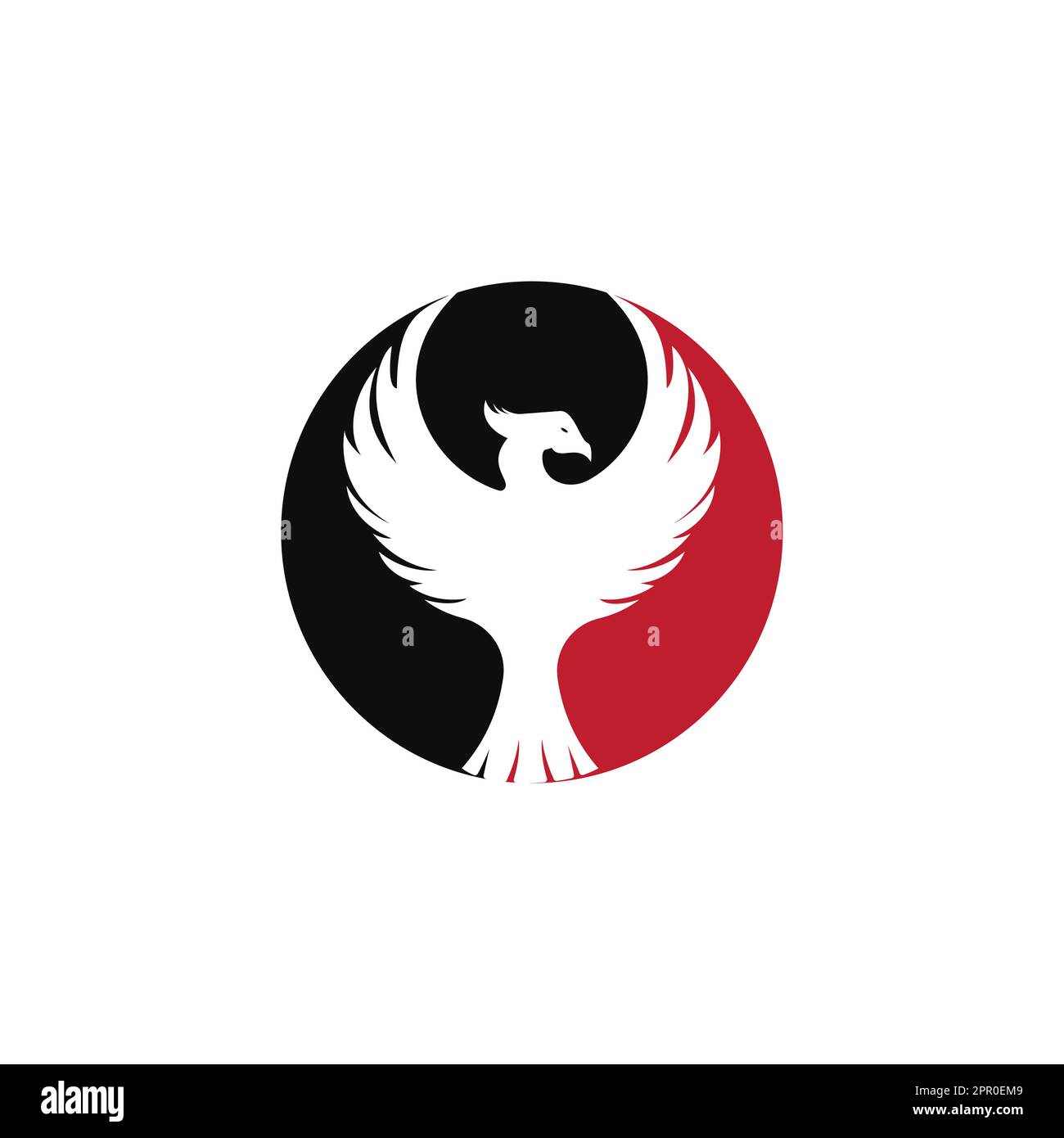 Logo Phoenix. Logo créatif de l'oiseau mythologique. Illustration de Vecteur