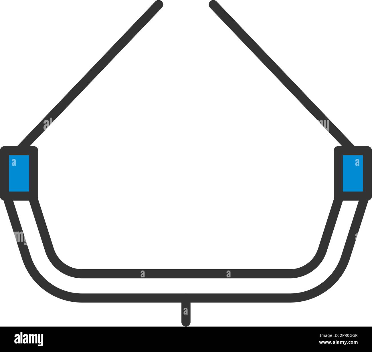 Icône de siège alpiniste Illustration de Vecteur