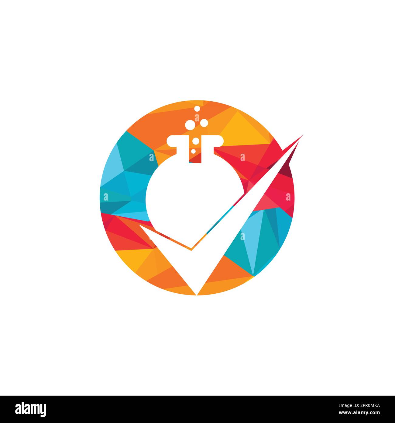 Logo vectoriel Lab Check. Illustration de l'icône du vecteur du logo ...