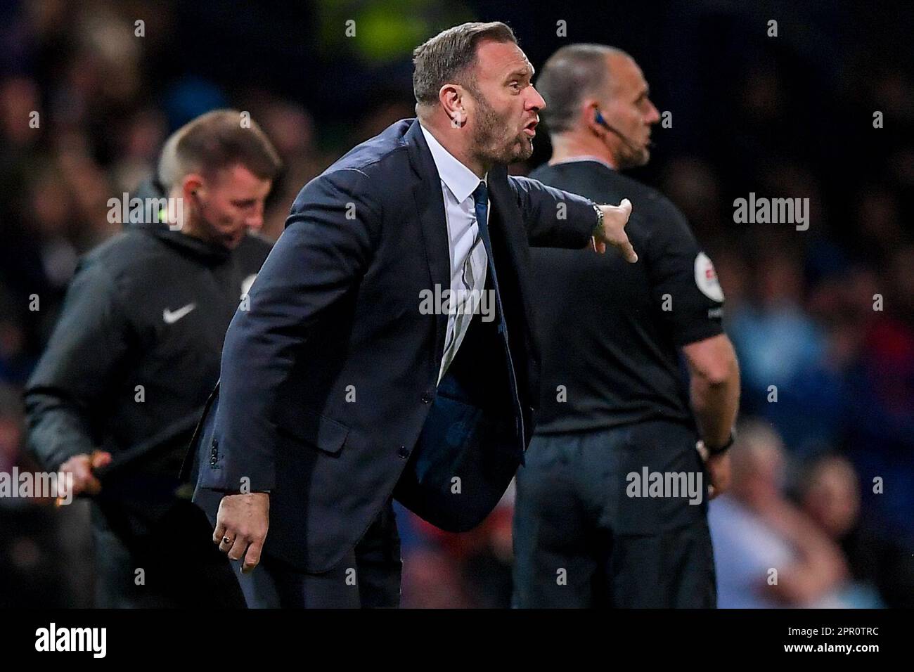 Bolton Wanderers Manager Ian Evatt pendant le match de championnat Sky Bet Blackburn Rovers vs Coventry City à Ewood Park, Blackburn, Royaume-Uni, 19th avril 2023 (photo de Ben Roberts/News Images) Banque D'Images