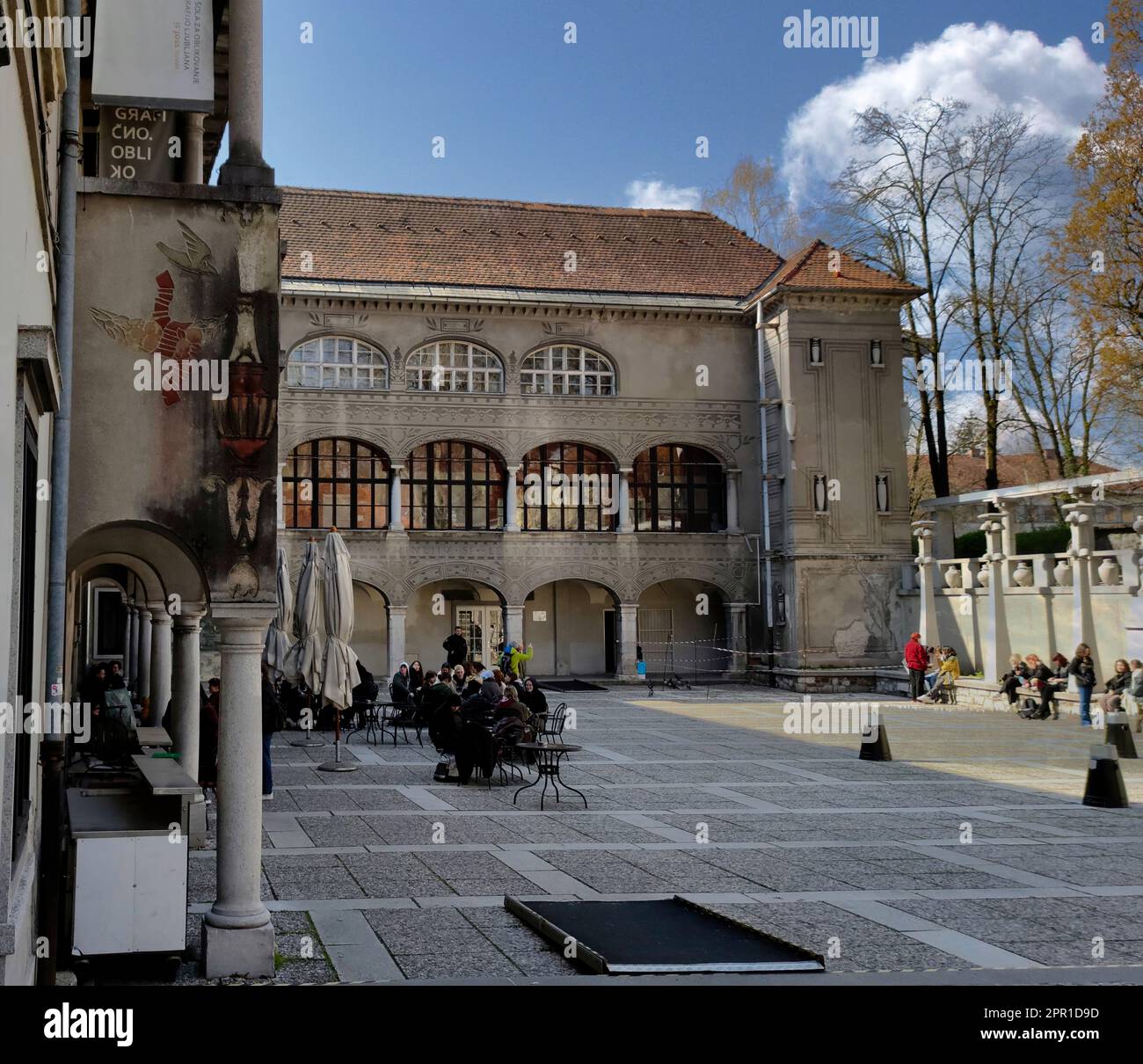 Ljubljana capitale de la Slovénie, une petite mais belle ville, un bijou. Riche en histoire et art. Banque D'Images