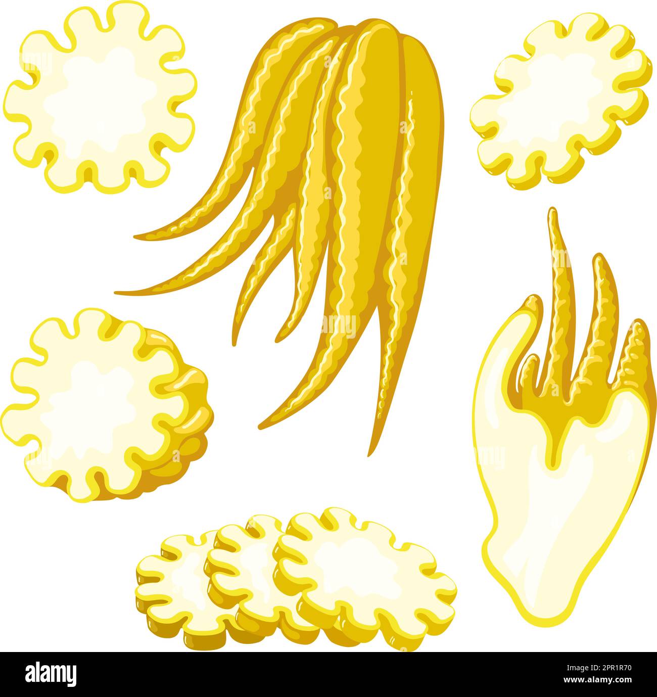 Buddhisarden arbres fruit Illustration de Vecteur