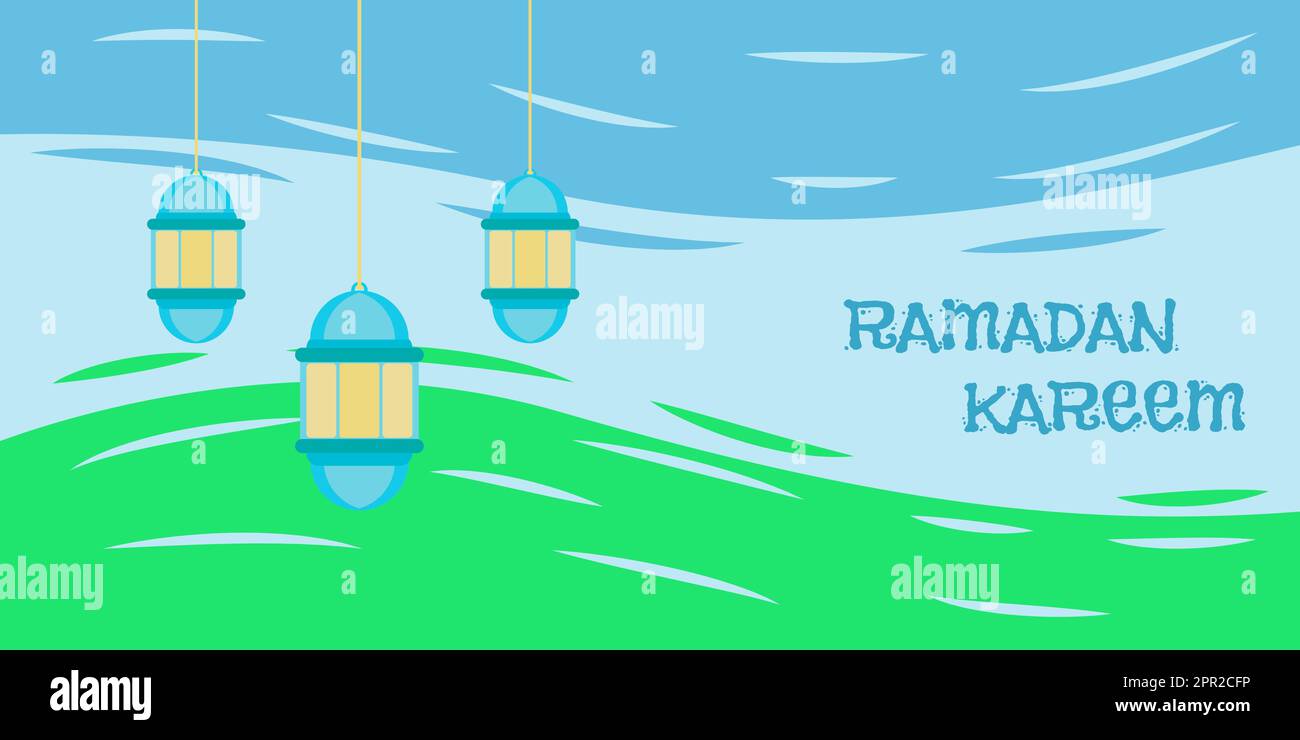 bannière ramadan kareem Illustration de Vecteur
