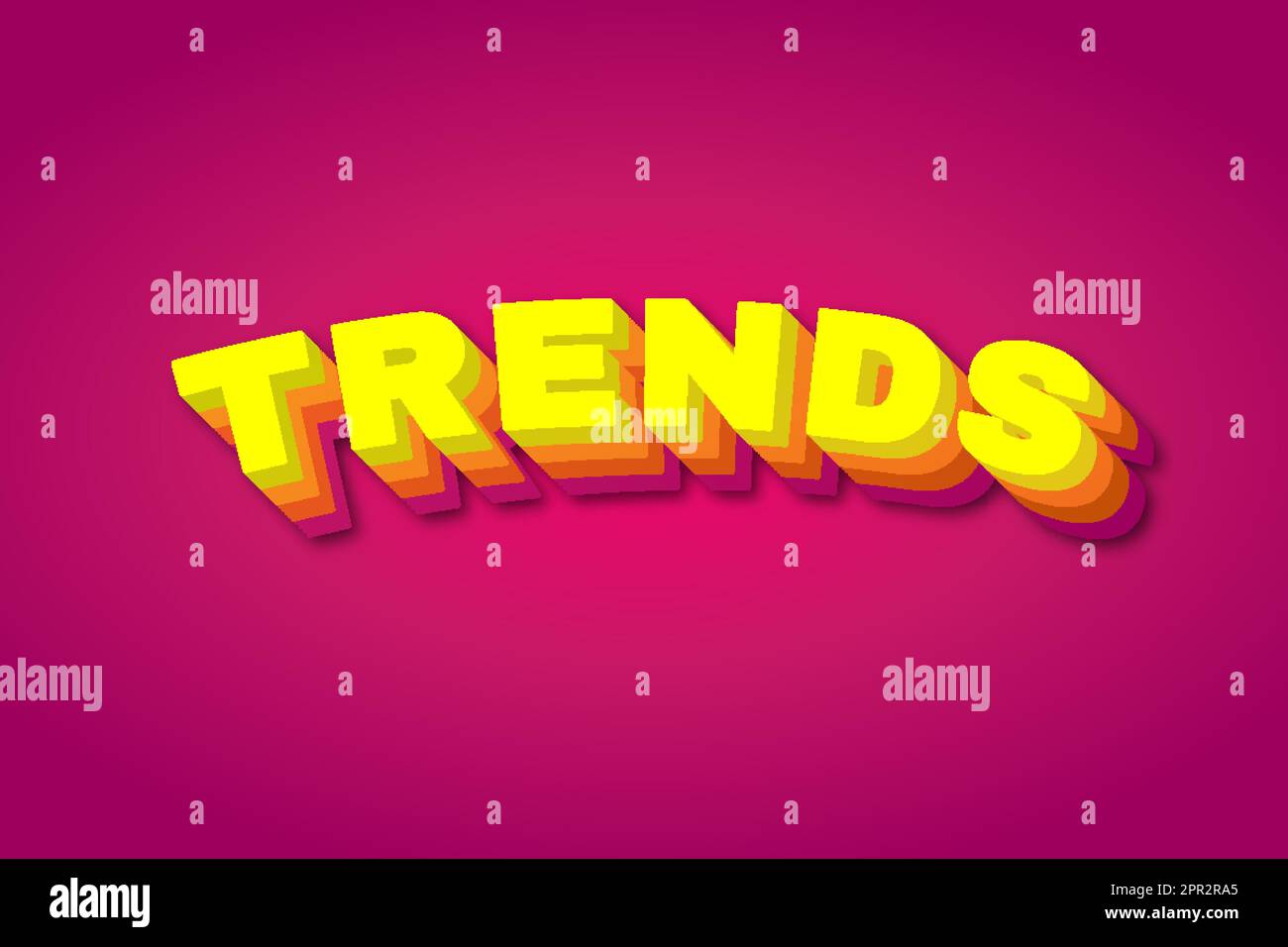 Tendances des effets de texte Illustration de Vecteur