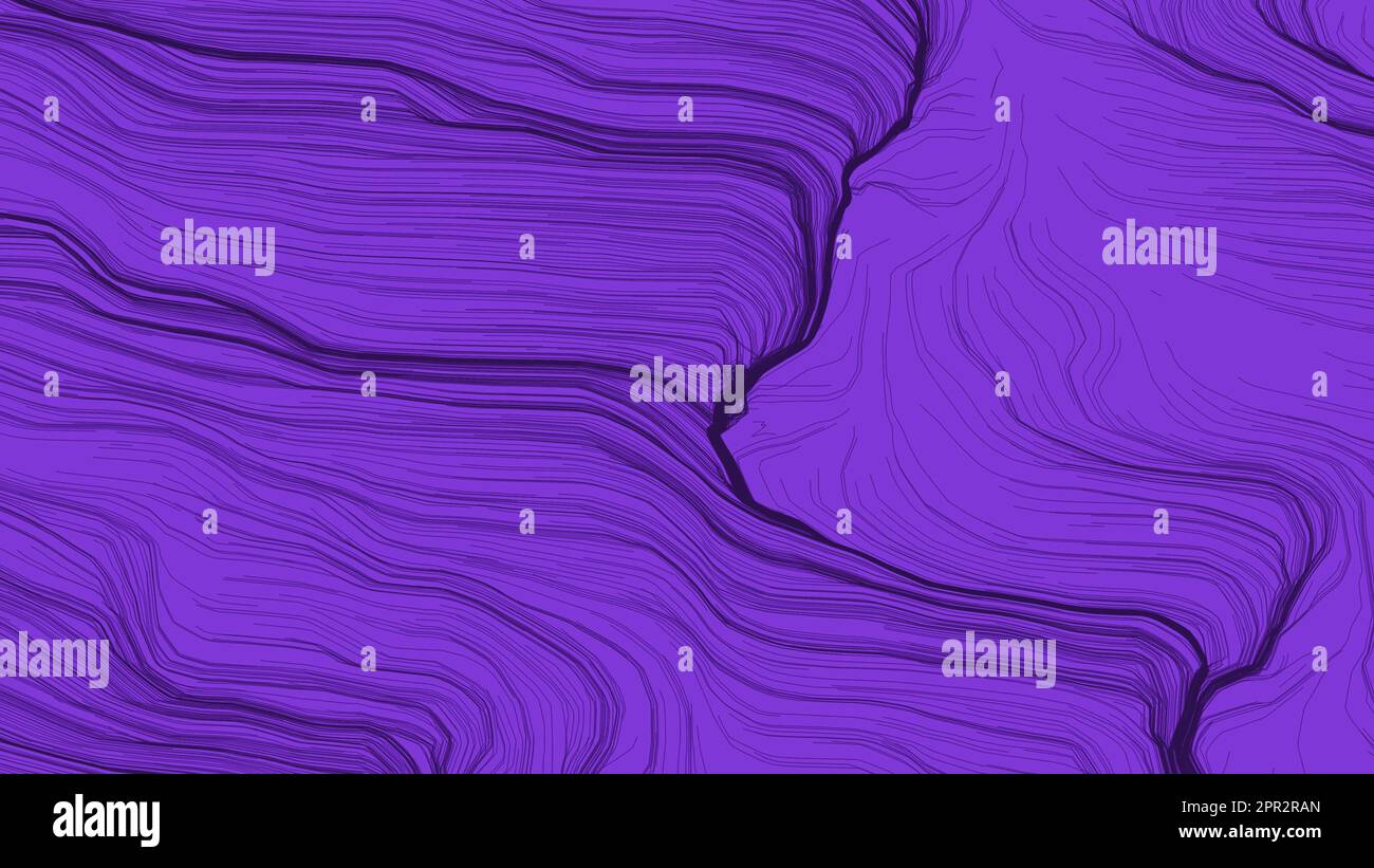 Violet résumé concept fond. Design d'art numérique. Toile de fond à rayures modernes. Bandes ondulées de couleur noire et bleue sur texture sombre. Banque D'Images