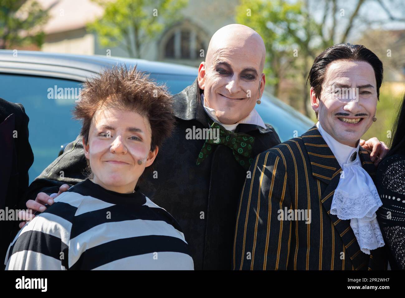 Open Air Veranstaltung zum traditionellen Startschuss zum Vorverkauf für den 27. Bautzener Theatersommer auf dem Theatervorplatz am Theater Bautzen. B Banque D'Images