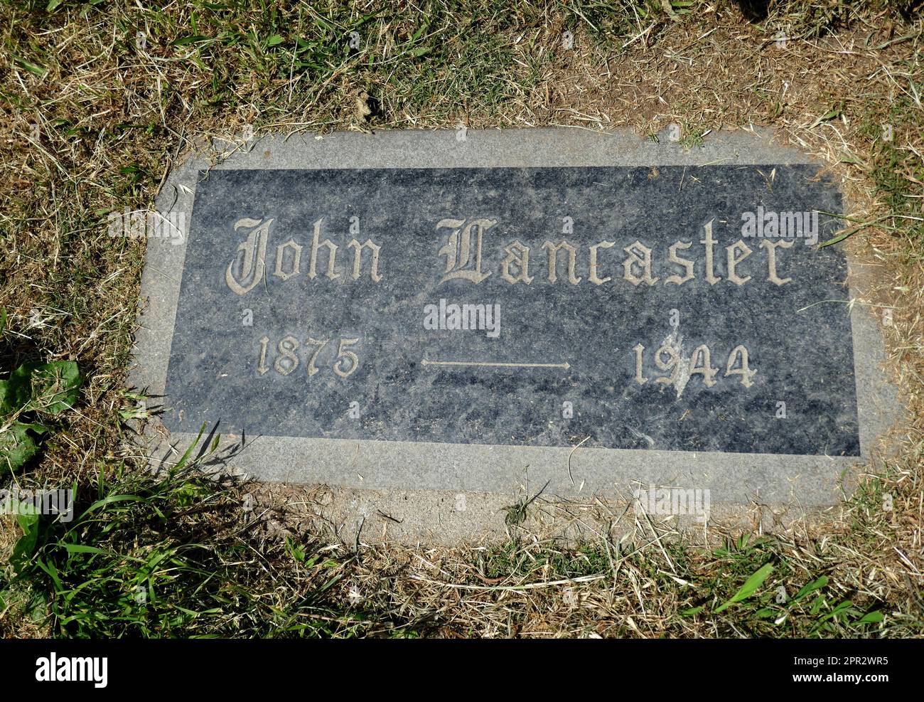 Los Angeles, Californie, États-Unis 22nd avril 2023 la tombe de l'agent de talent John Lancaster au cimetière Hollywood Forever de 22 avril 2023 à Los Angeles, Californie, États-Unis. Photo par Barry King/Alay stock photo Banque D'Images