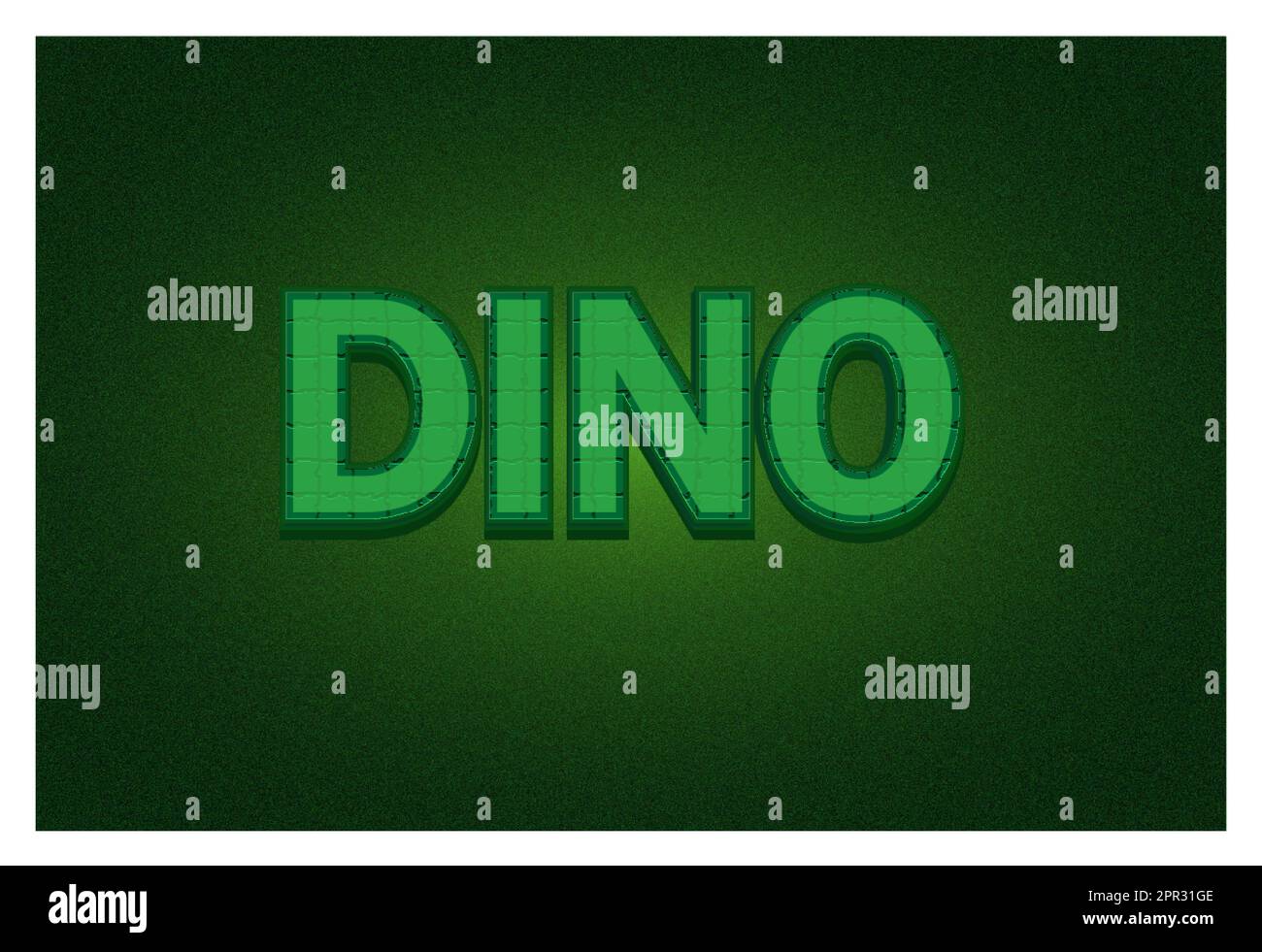 Effets de texte Dino Illustration de Vecteur