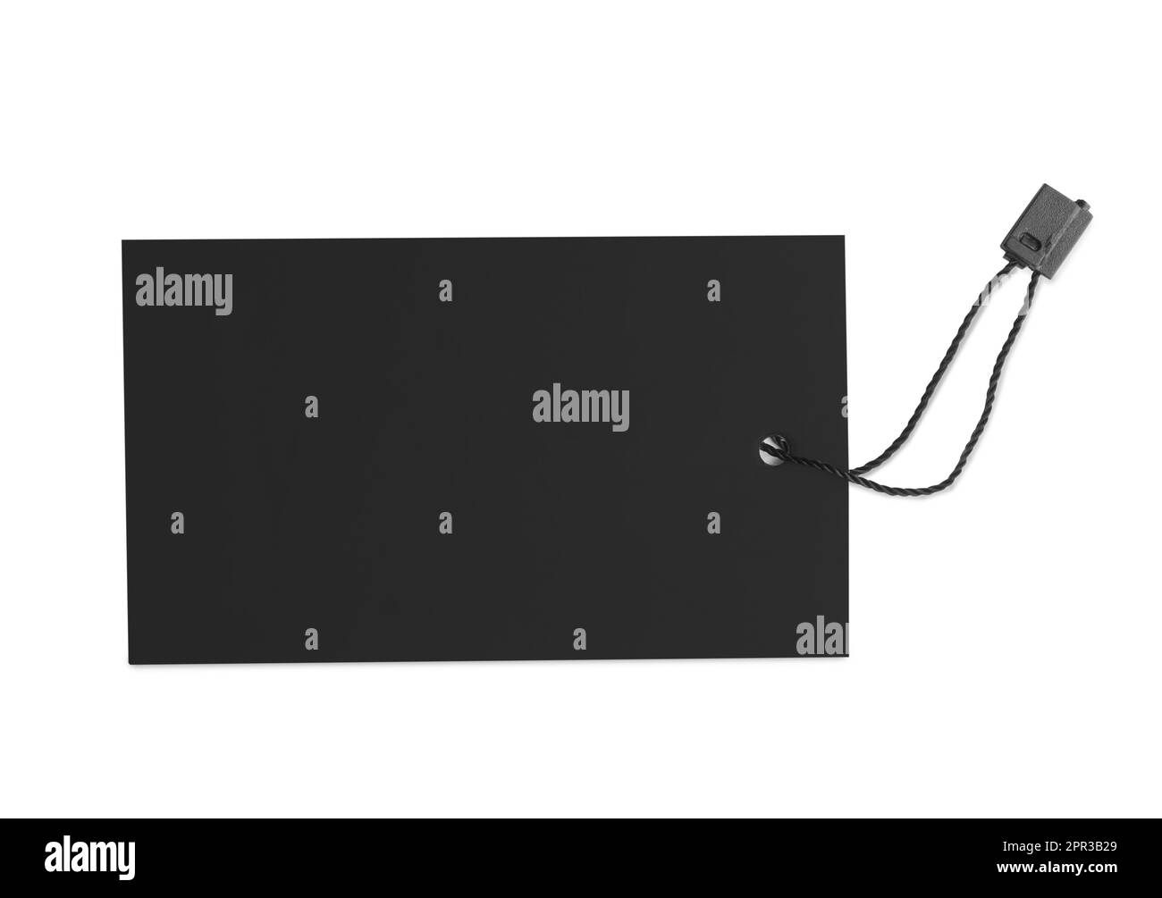 Balise vierge sur fond blanc, vue de dessus. Espace pour le texte Banque D'Images