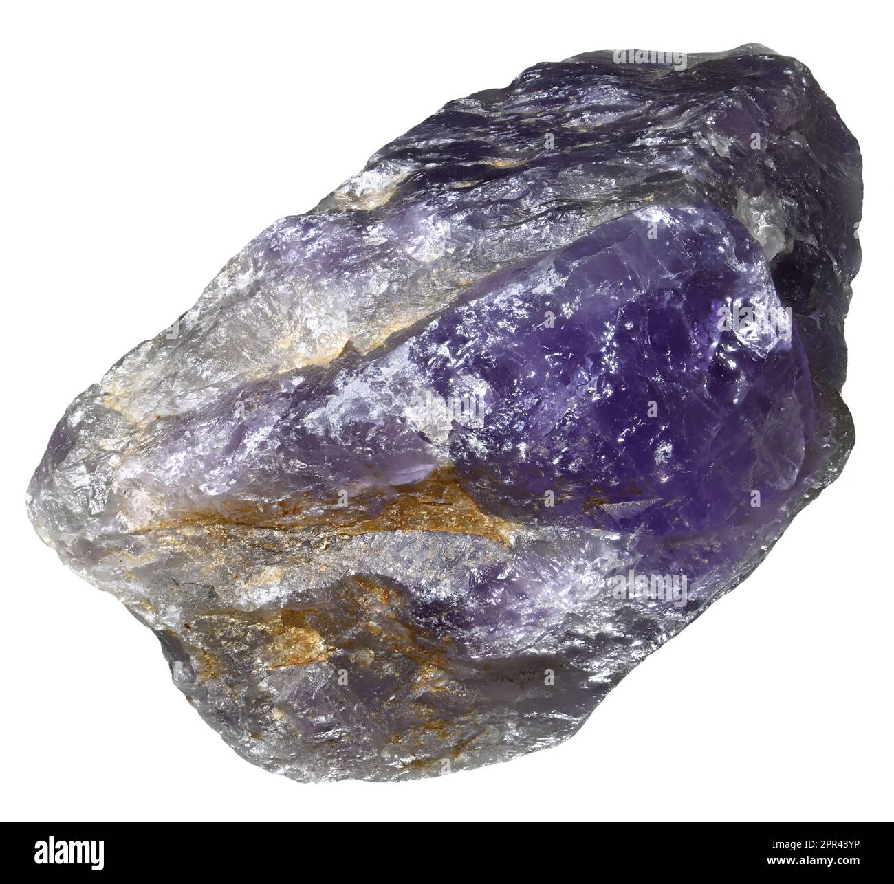 Les cristaux d'Améthyste (quartz violet) Banque D'Images