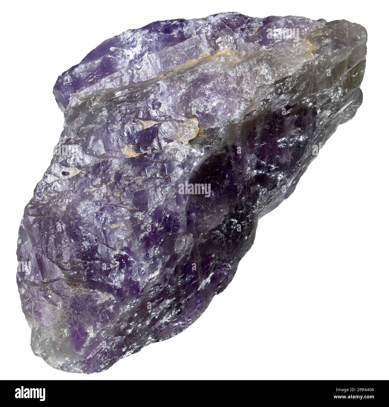 Les cristaux d'Améthyste (quartz violet) Banque D'Images