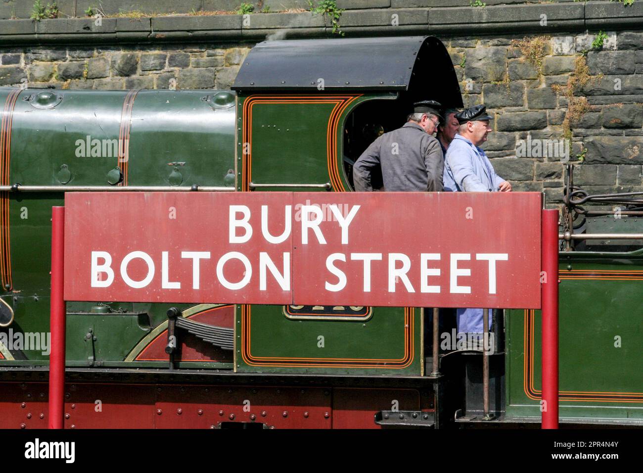 Panneau de la gare de bury Bolton Street Banque D'Images