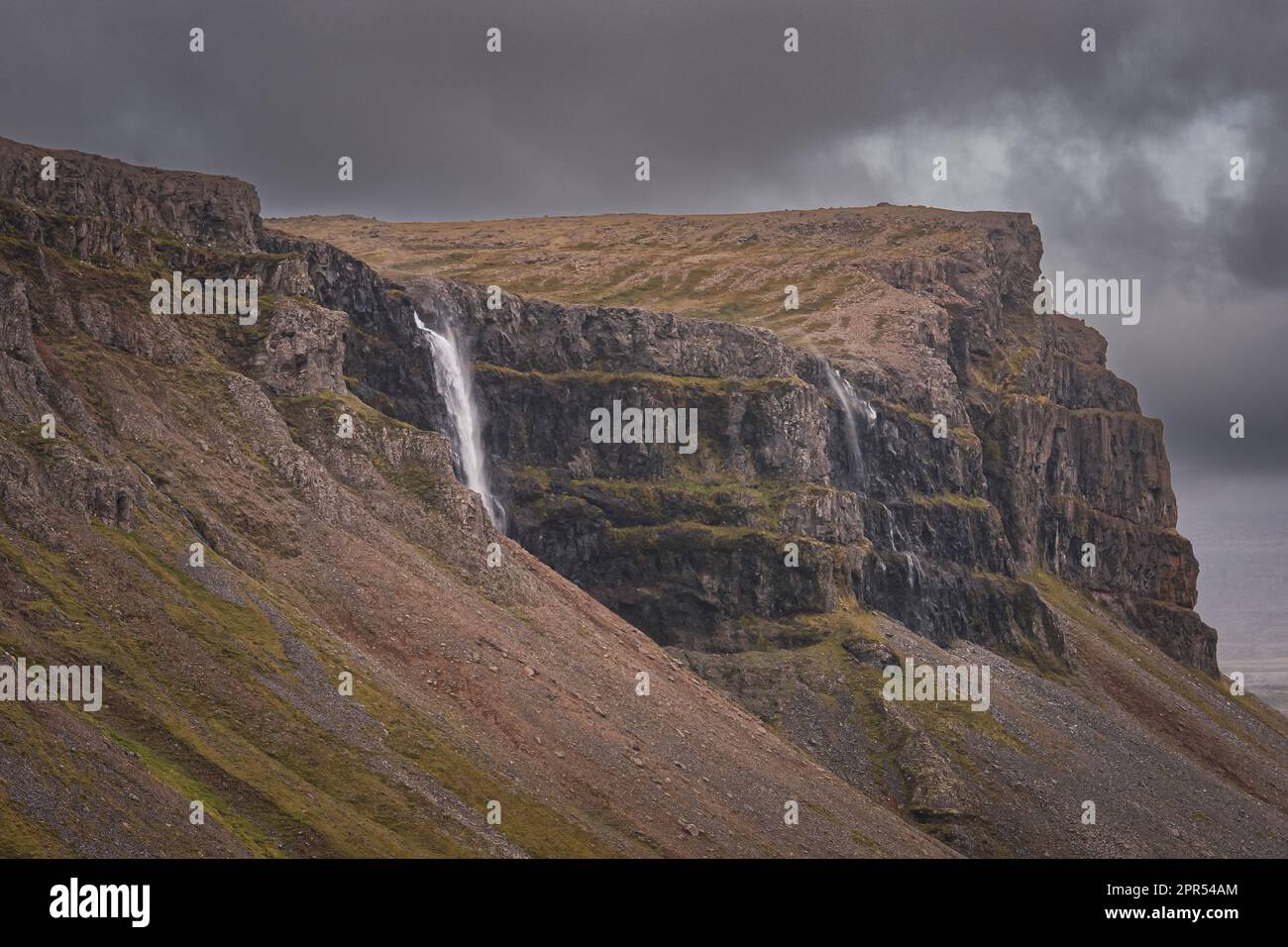 Les cascades de Dynjandi à Westfjord, en Islande Banque D'Images
