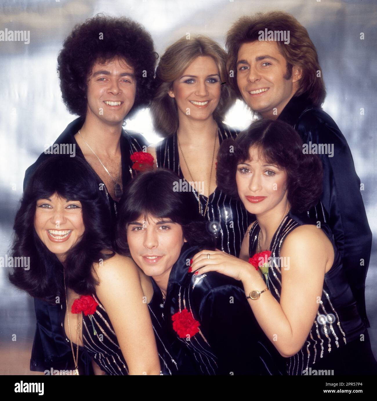 Groupe de pop Guys and Dolls photographié à Londres en 1978 Banque D'Images