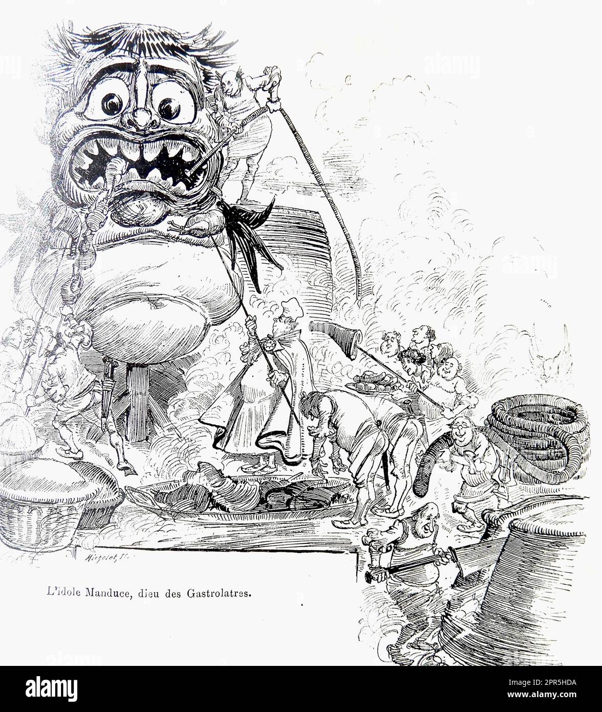 Albert Robida - Idole Manduce - 1886 Banque D'Images