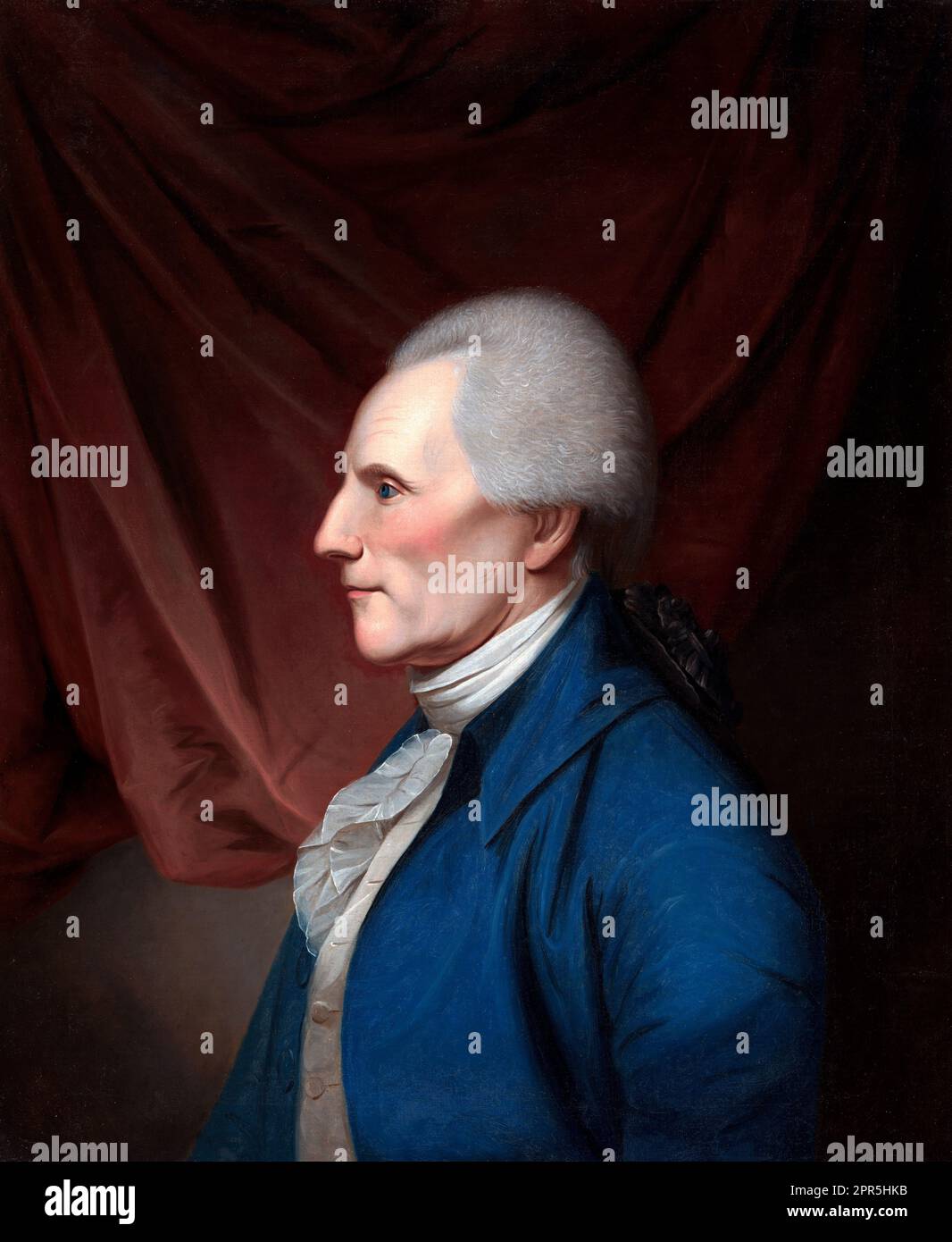 Richard Henry Lee. Portrait du Père fondateur et homme d'État de Virginie, Richard Henry Lee (1732-1794) par Charles Willson Peale, huile sur toile, 1805 Banque D'Images