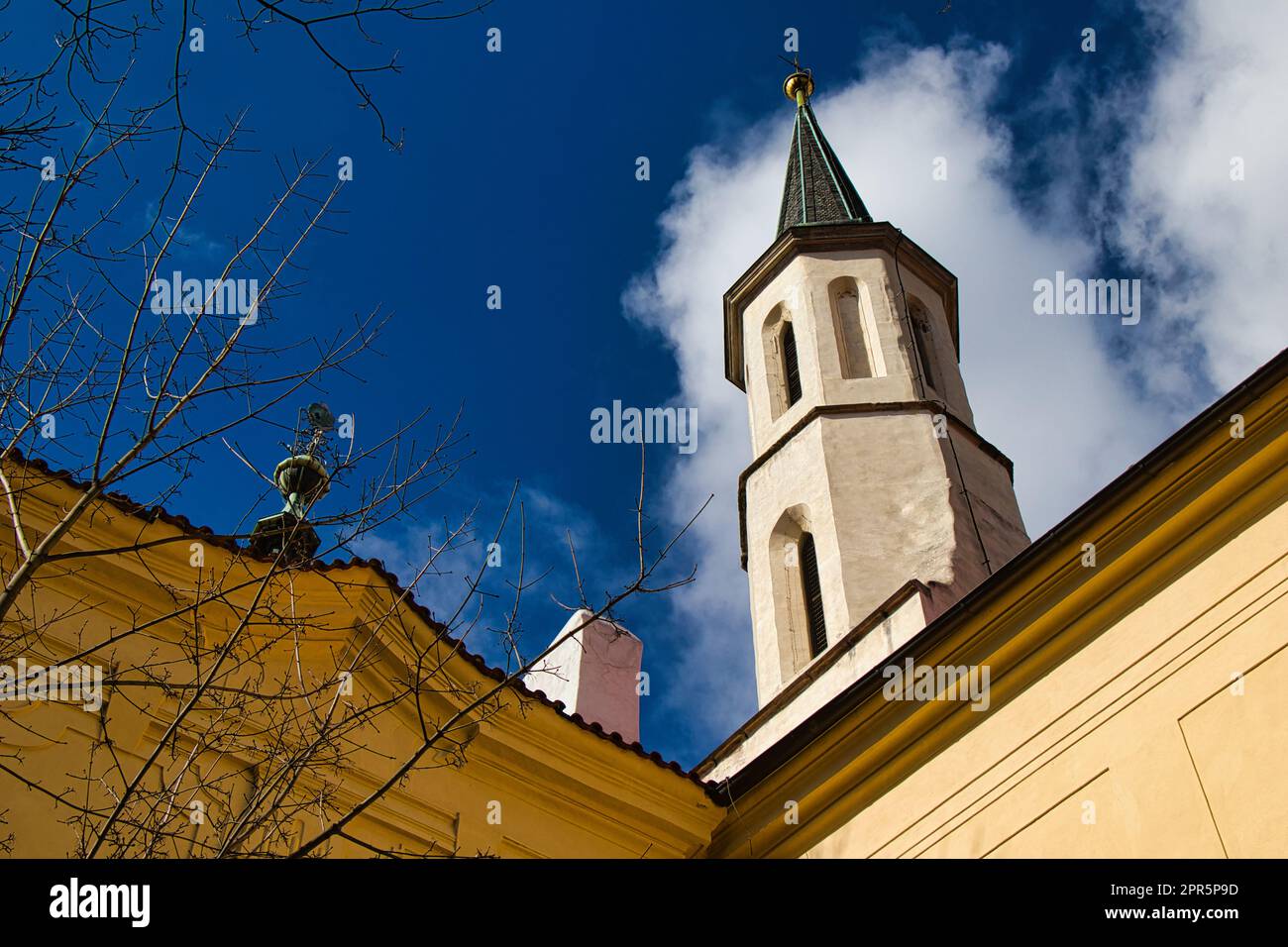 Église Saint-Laurent Catherine d'Alexandrie, Prague. République tchèque. Banque D'Images Église Saint-Laurent Catherine d'Alexandrie, Prague. République tchèque. Banque D'Images