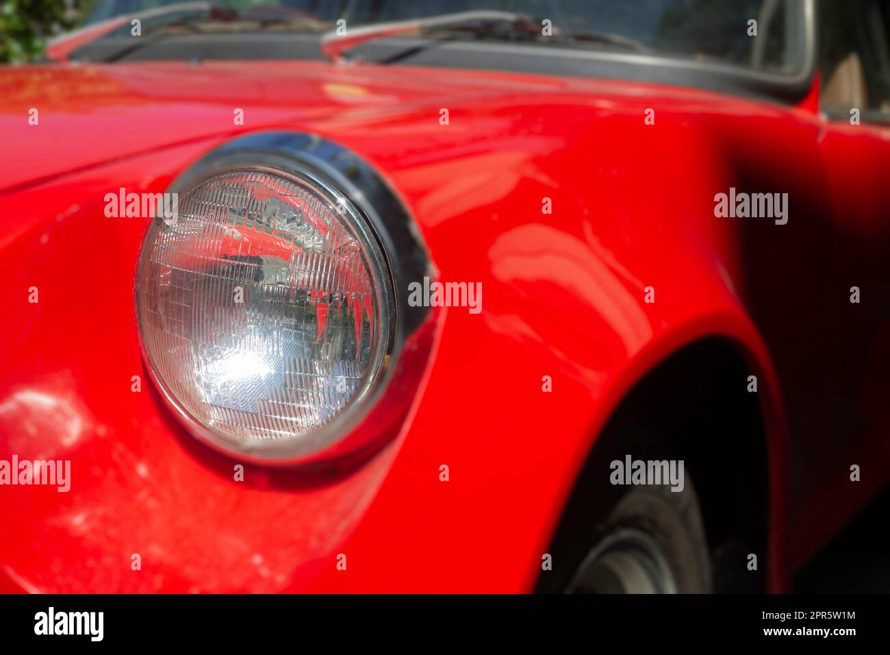 Classique rouge vintage car show Banque D'Images