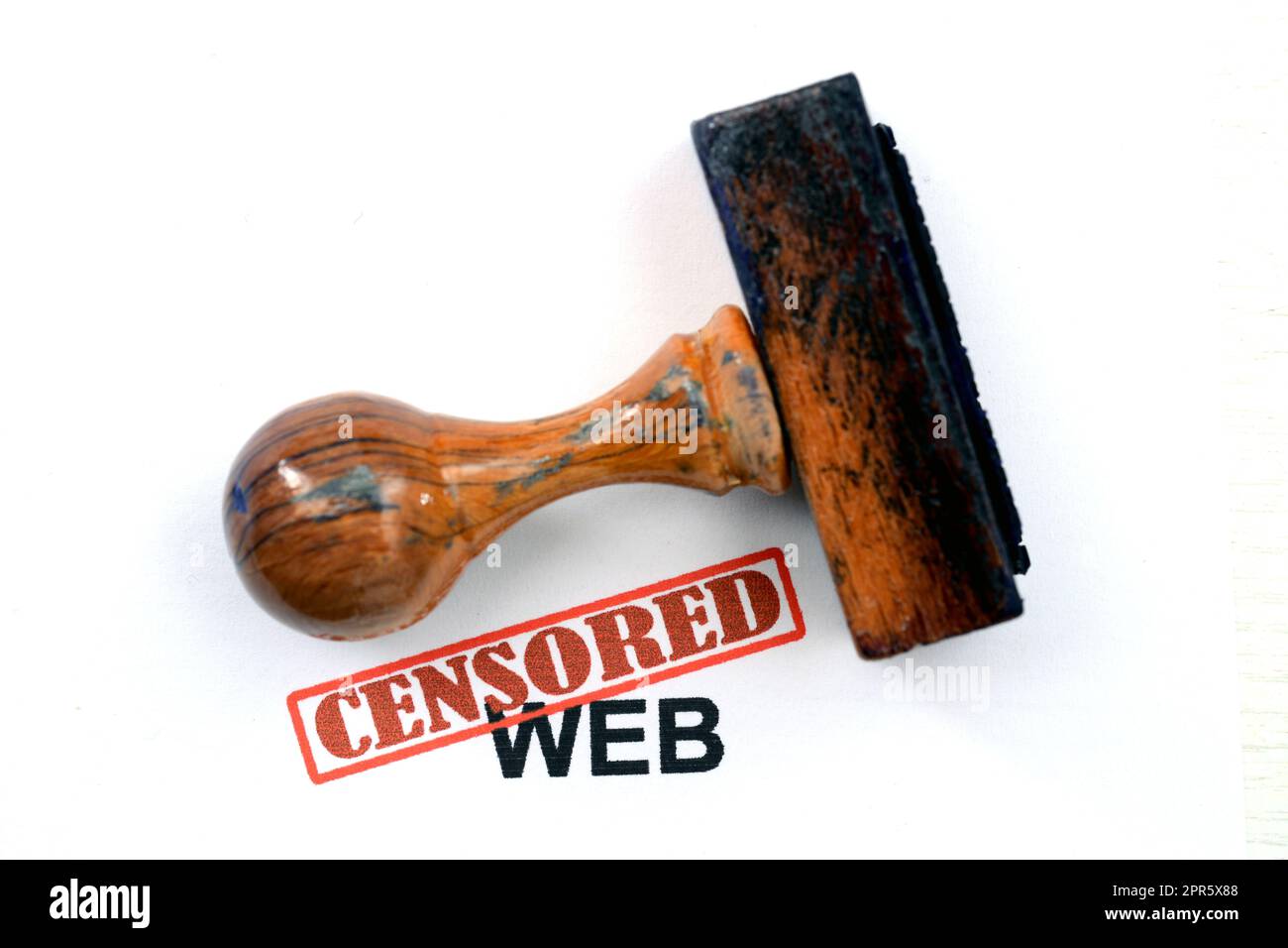 Web censuré Banque D'Images