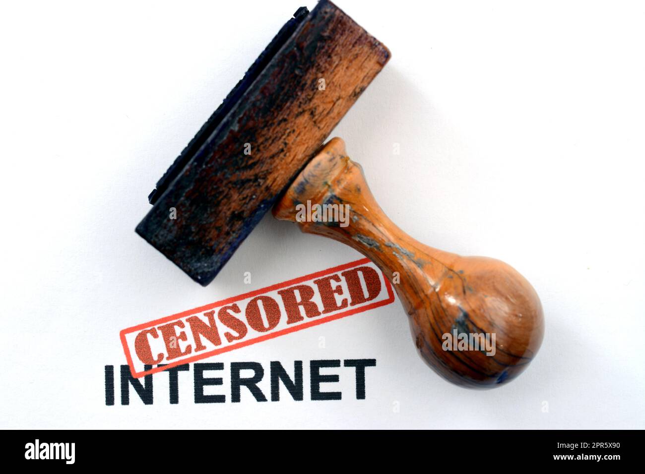 Internet censuré Banque D'Images