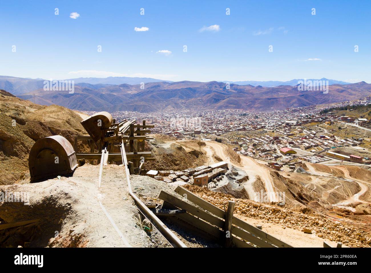 Vue aérienne de Potosi, Bolivie Banque D'Images
