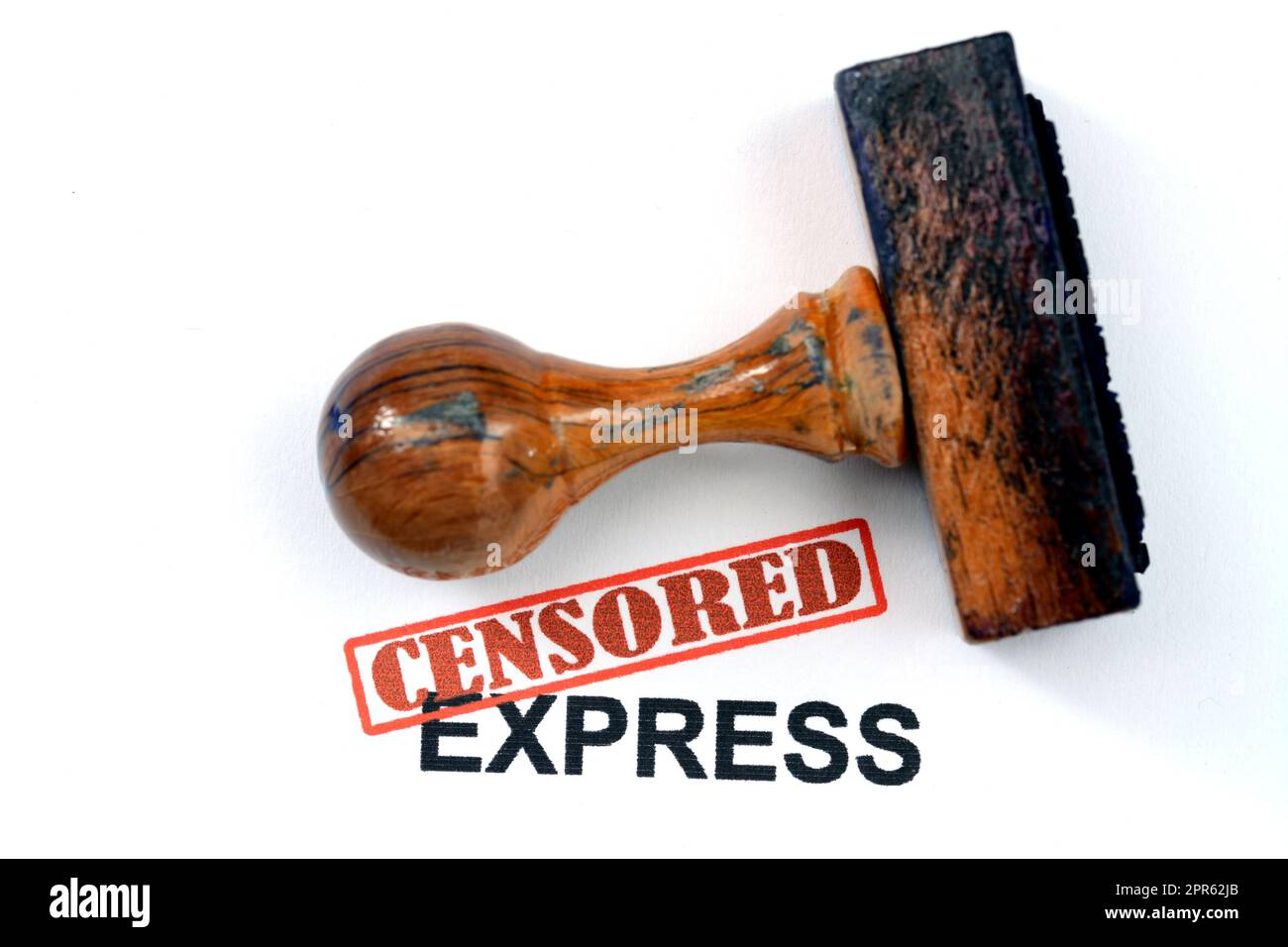 Express censuré Banque D'Images