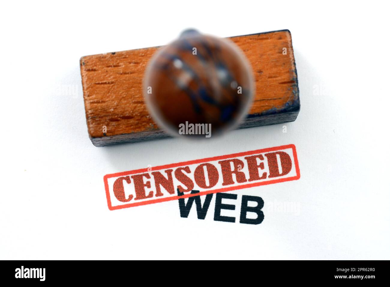 Web censuré Banque D'Images