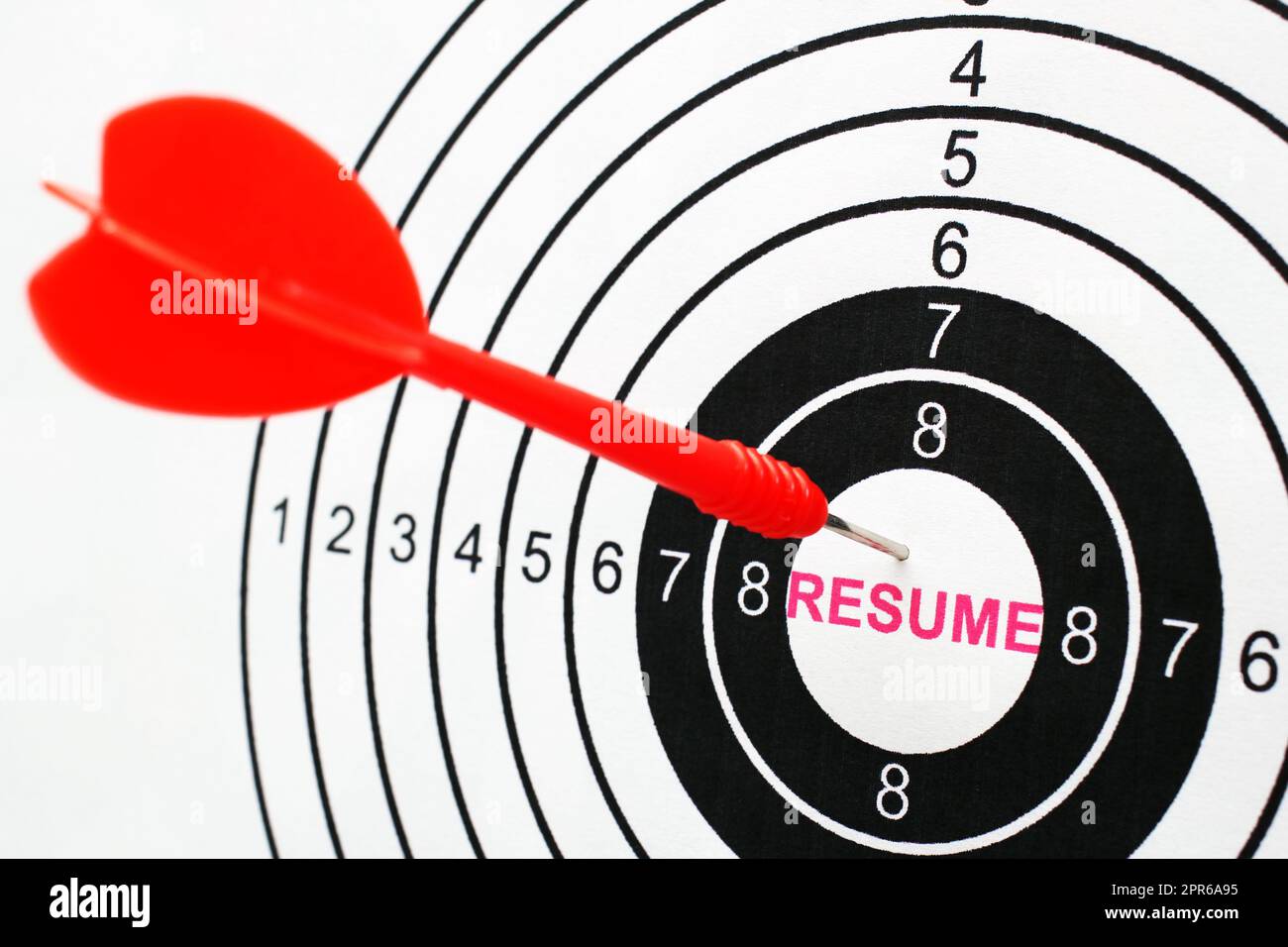 Cible de curriculum vitae Banque D'Images