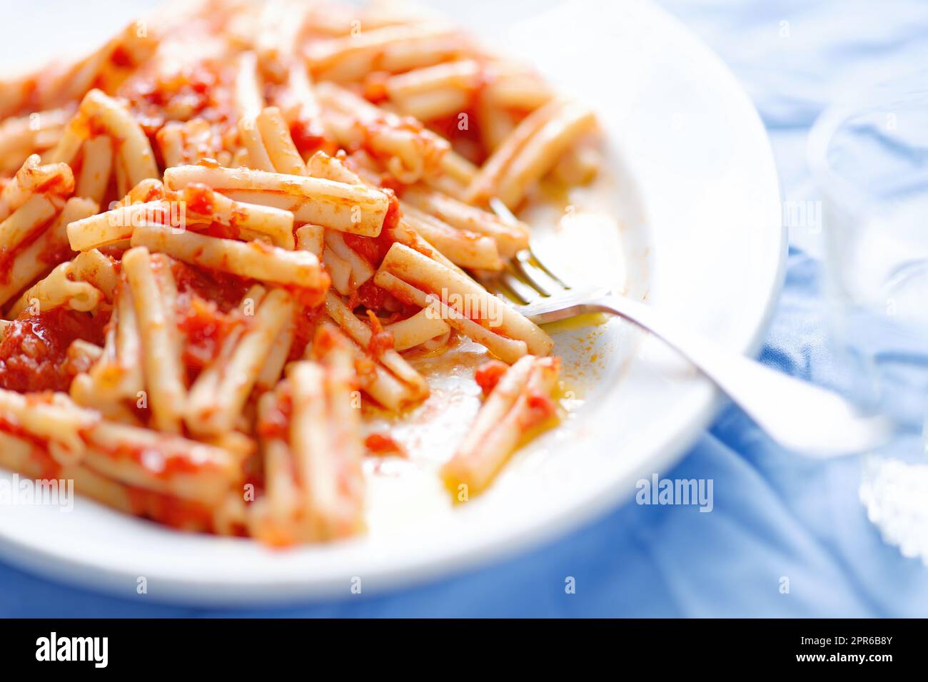 pâtes italiennes à la sauce tomate Banque D'Images