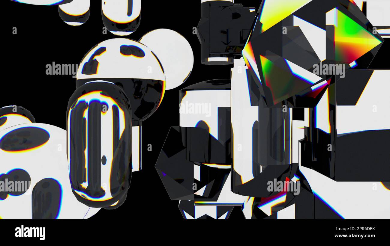 Éléments primitifs en verre Banque D'Images