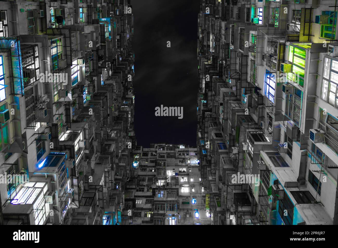 Hong Kong appartement appartement en hauteur (Quarry Bay) Banque D'Images