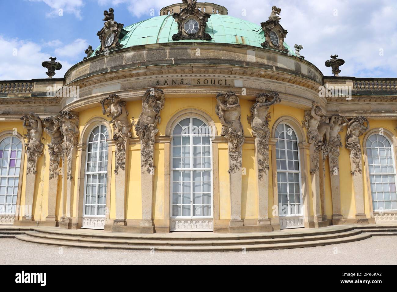 Sanssouci - ensemble de Schlössern und Gärten Banque D'Images