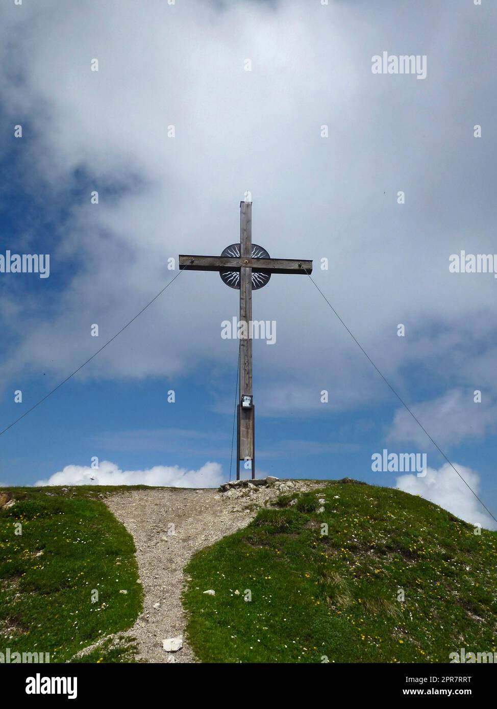 Sommet de la montagne Notkarspitze, Alpes d'Ammergau, Allemagne Banque D'Images