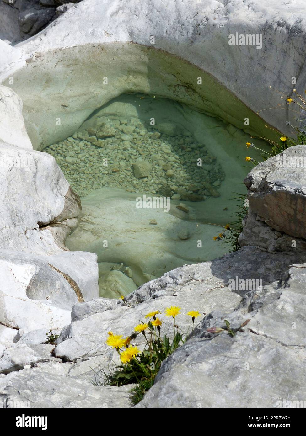 Randonnée en haute montagne Zugspitze, Bavière, Allemagne Banque D'Images