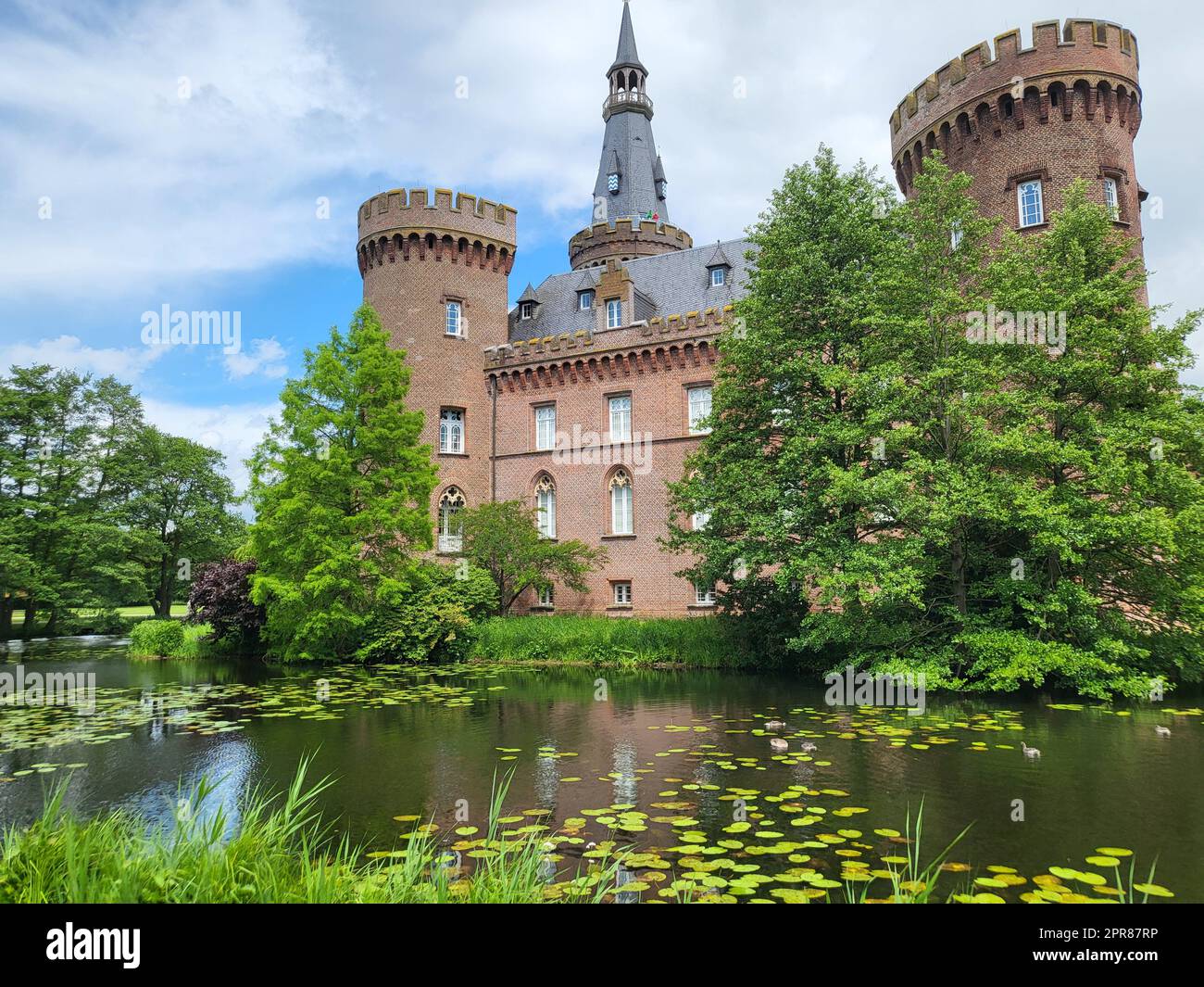 Wasserburg Moyland à Berburg-Hau, Allemagne. Banque D'Images