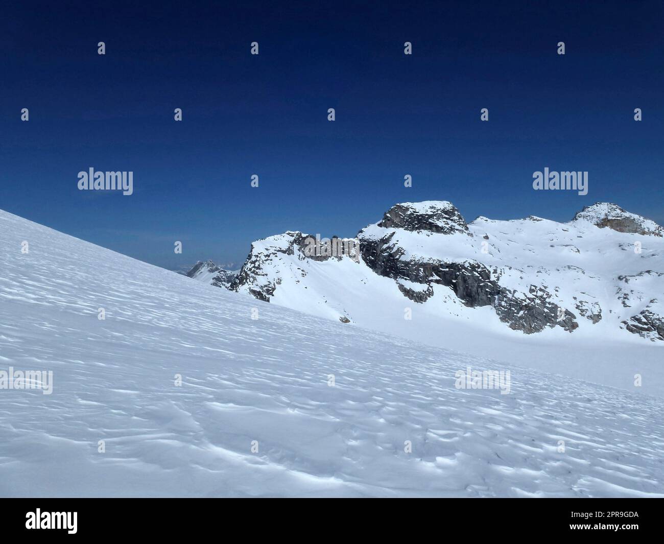Montagne de Stubacher Sonnblick, ski alpin, Tyrol, Autriche Banque D'Images