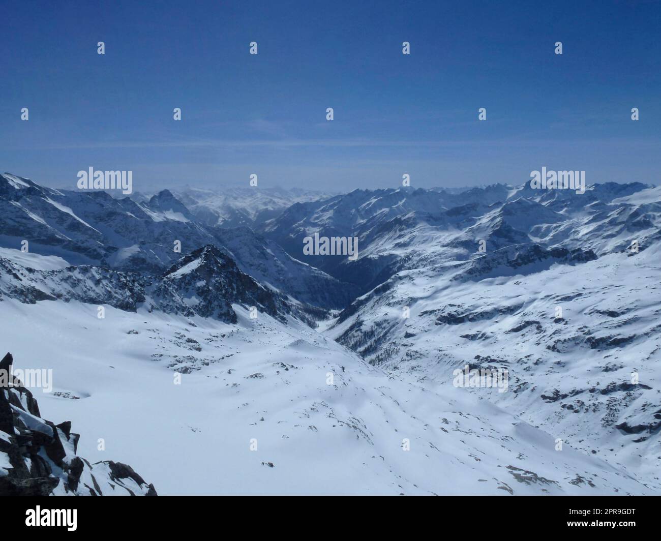 Montagne de Stubacher Sonnblick, ski alpin, Tyrol, Autriche Banque D'Images