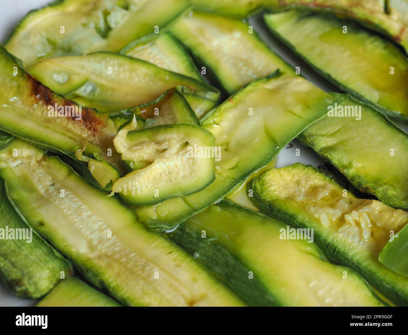 zucchini aka courgettes légumes fond de nourriture Banque D'Images