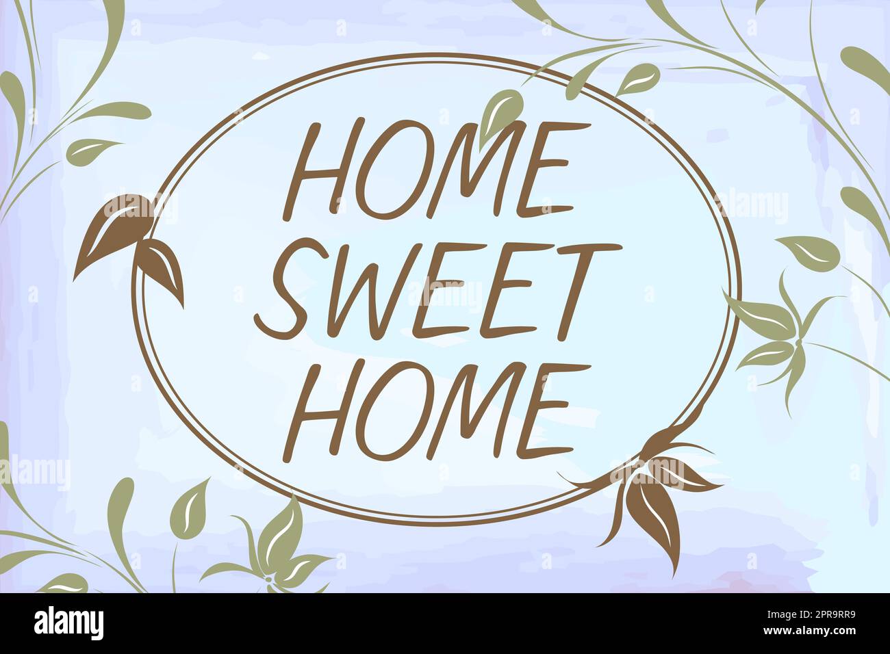 Texte d'écriture Home Sweet Home, mot pour dans la maison enfin