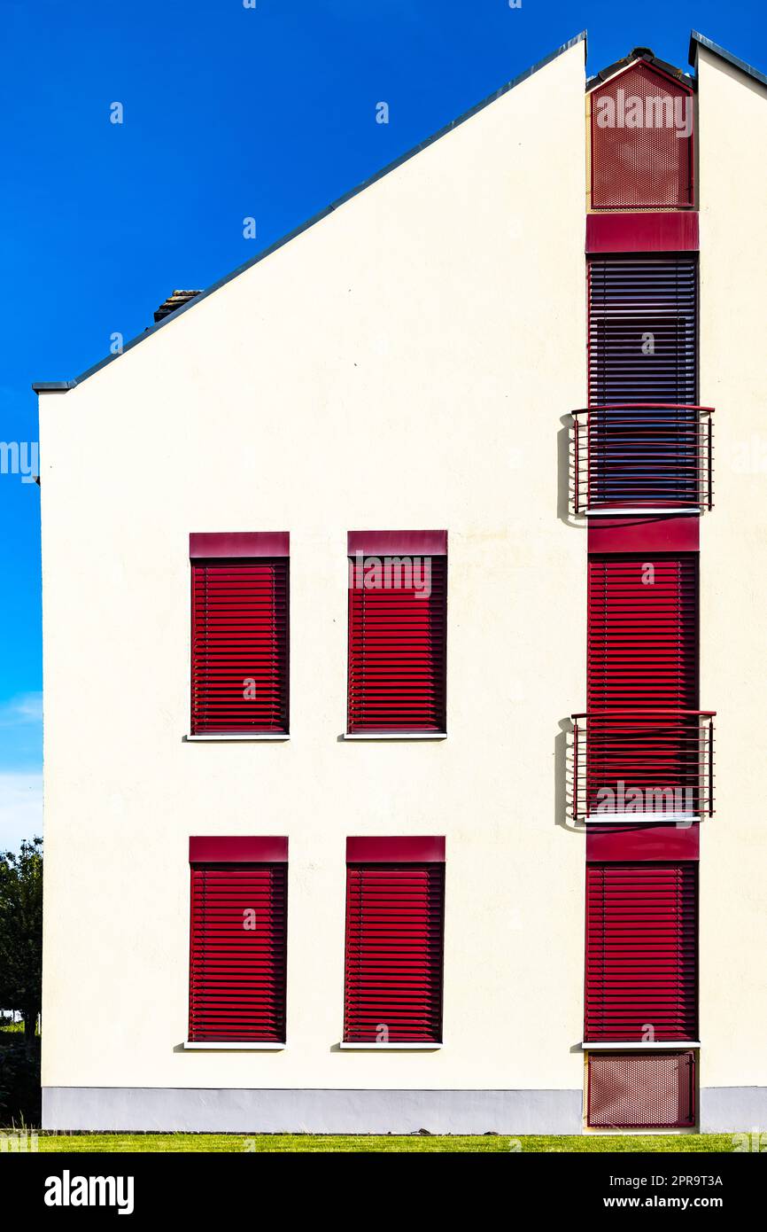 Vue sur la moitié de la maison Banque D'Images