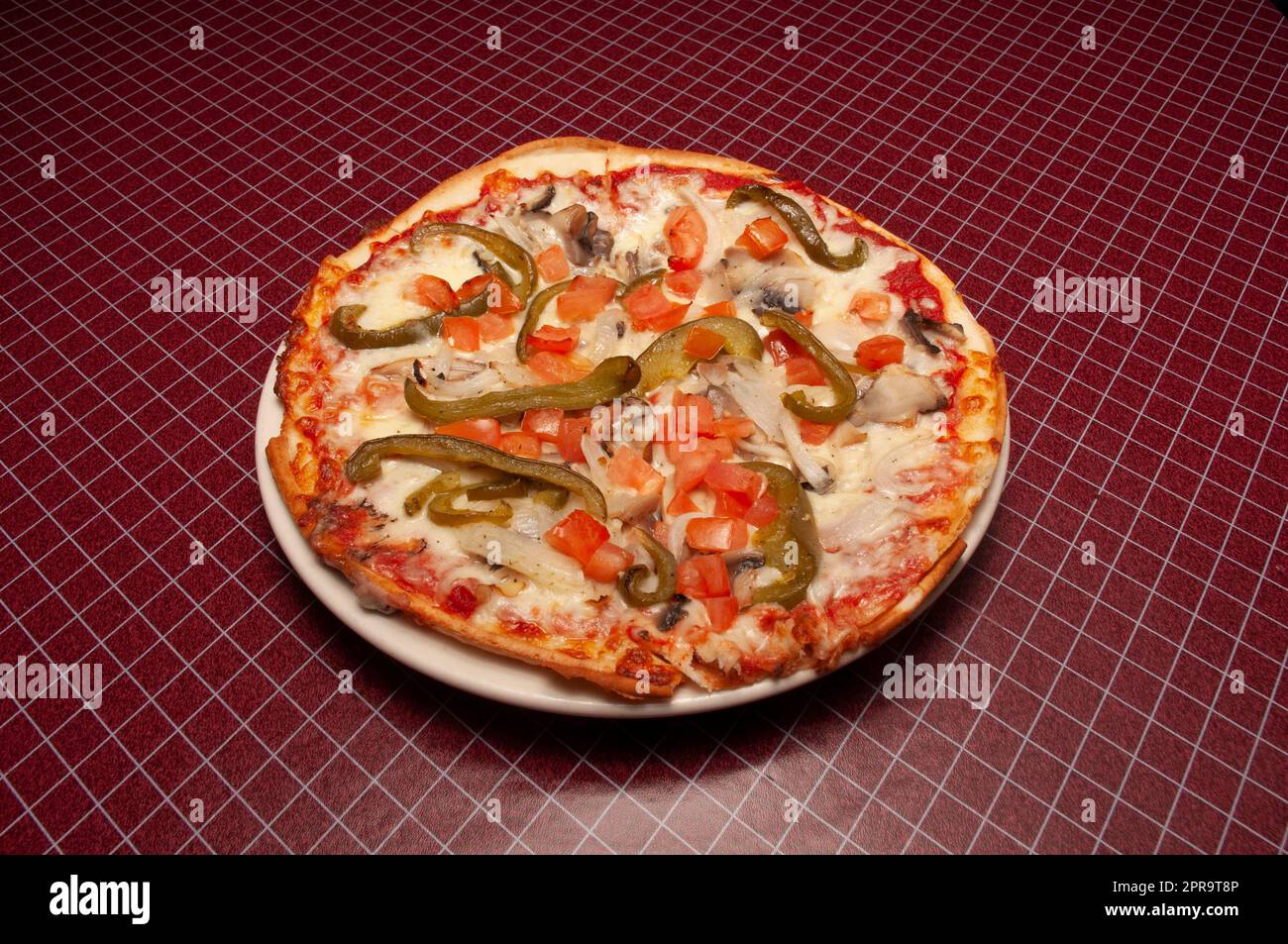 Délicieuse pizza végétarienne sans gluten italienne Banque D'Images