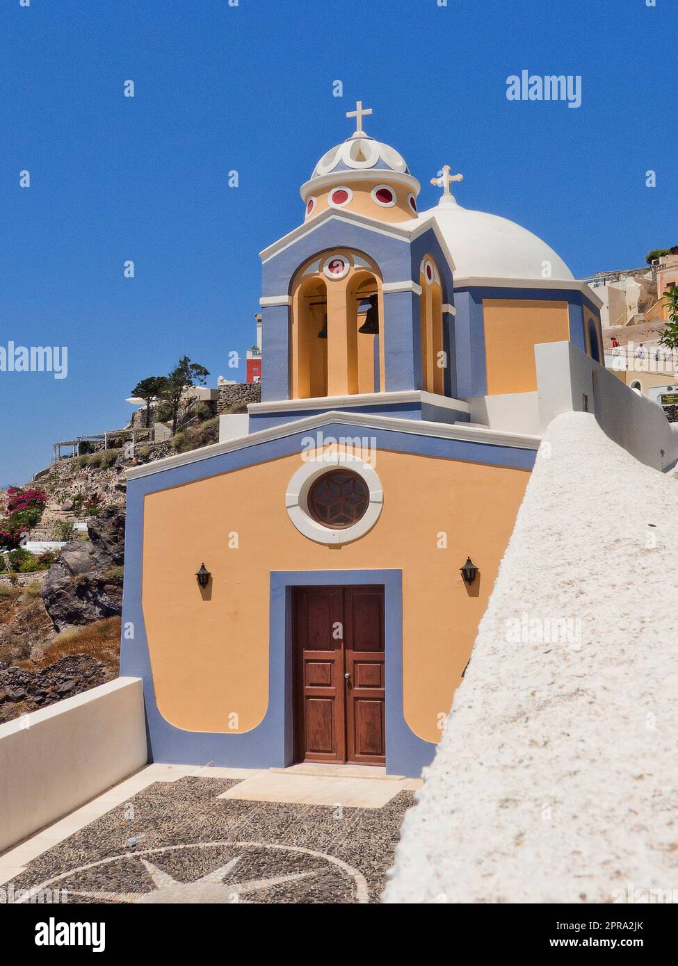 Grèce, Santorin, Thira Banque D'Images