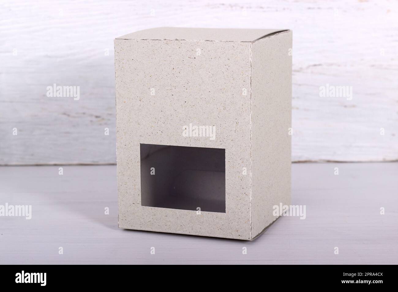 Emballage en carton de couleur claire Banque D'Images