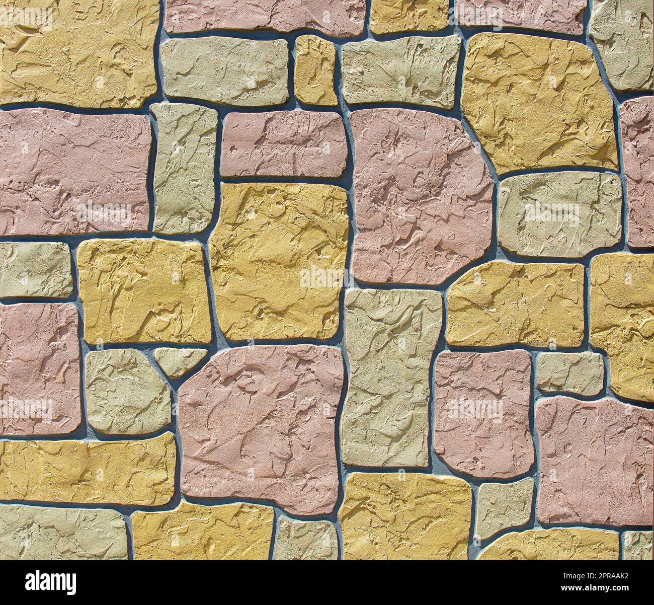 Mur en pierres de couleur comme arrière-plan Banque D'Images
